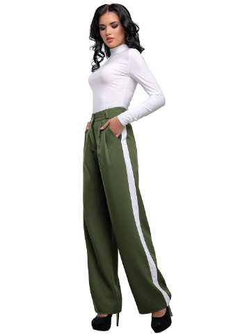 Зеленые кэжуал демисезонные брюки ST-Seventeen