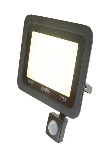 Светодиодный прожектор с датчиком движения HL-19P/50W NW IP65 Brille (246653806)
