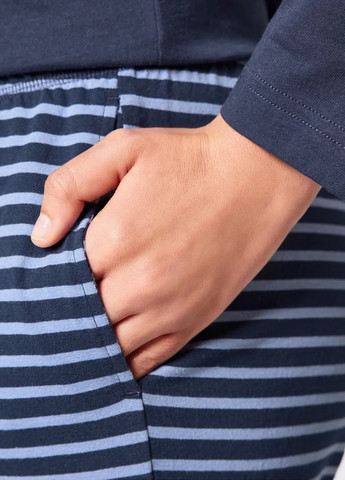 Темно-синя всесезон піжама (лонгслів, штани) лонгслів + брюки Disney