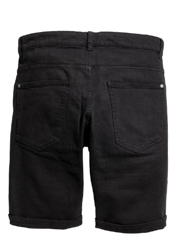 Шорты H&M чёрно-белых джинсовые хлопок