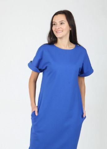 Синя вечірня плаття, сукня Mozah однотонна