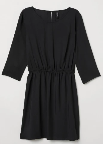 Черное кэжуал платье H&M