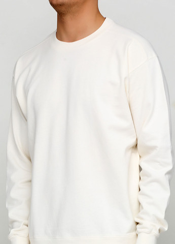 Кремовый свитшот Blue 84 однотонный без декора (361422112)