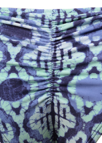 Бирюзовые купальные трусики-плавки с абстрактным узором Roxy