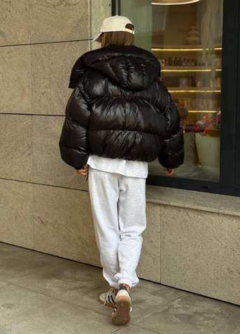 Черная зимняя куртка куртка-трансформер No Brand