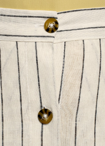 Белая кэжуал в полоску юбка Oodji клешированная