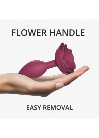 Силиконовая анальная пробка OPEN ROSES M SIZE - PLUM STAR Love To Love (254973581)