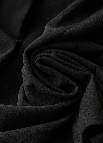 Черная кэжуал однотонная юбка SHEIN плиссе, на запах