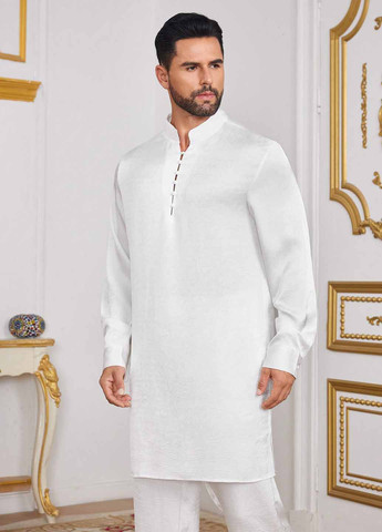 Белый демисезонный костюм (рубашка, брюки) брючный SHEIN