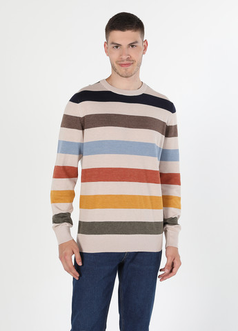 Комбинированный демисезонный свитер джемпер Colin's