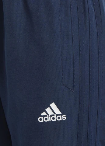 Синие спортивные демисезонные зауженные брюки adidas