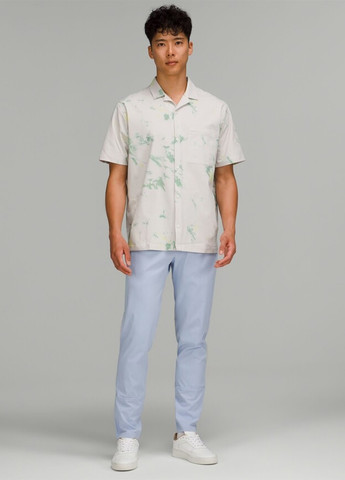 Серо-голубые кэжуал демисезонные чиносы брюки Lululemon Athletica