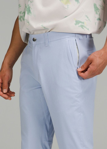 Серо-голубые кэжуал демисезонные чиносы брюки Lululemon Athletica