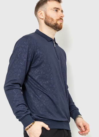 Темно-синяя футболка-поло для мужчин Ager с рисунком
