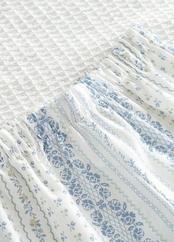 Молочний літній костюм (блуза, штани) SHEIN