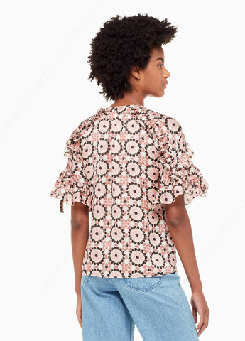 Комбинированная летняя блуза Kate Spade