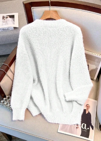 Белый демисезонный кардиган SHEIN