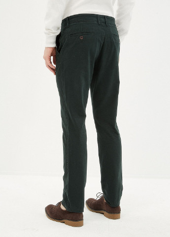 Темно-зеленые демисезонные зауженные брюки KOTON