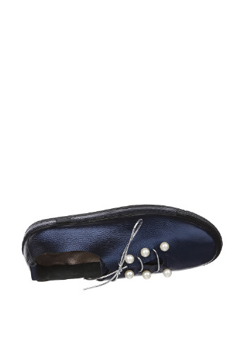 Туфлі Pera Donna однотонні темно-сині кежуали
