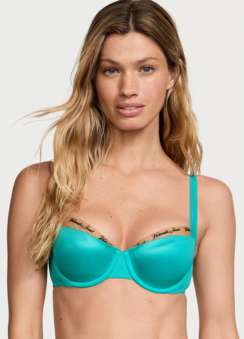 Бирюзовый демисезонный комплект (бюстгальтер, трусики) Victoria's Secret