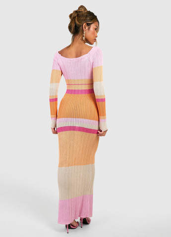 Комбинированное кэжуал платье силуэтная Boohoo колор блок