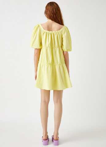 Світло-жовтий кежуал плаття, сукня а-силует KOTON