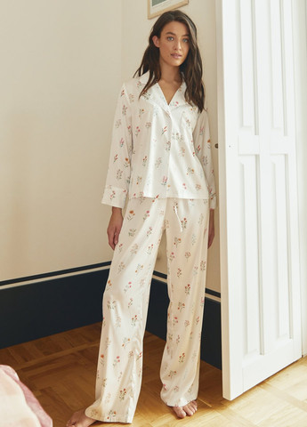 Молочная всесезон пижама (рубашка, брюки) рубашка + брюки Gepur