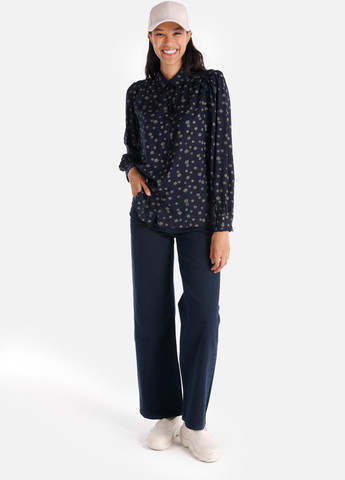 Темно-синяя кэжуал рубашка с рисунком Colin's