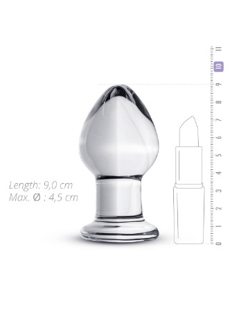 Стеклянная анальная пробка Glass Buttplug No. 26 Gildo (252297525)