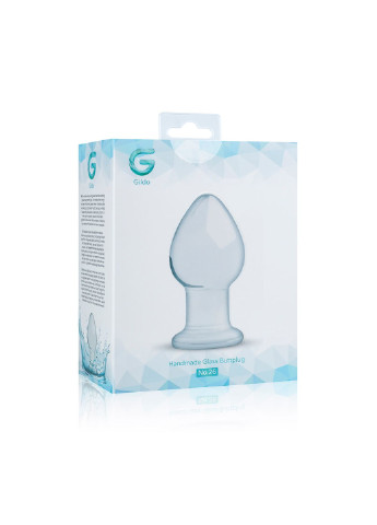Стеклянная анальная пробка Glass Buttplug No. 26 Gildo (252297525)