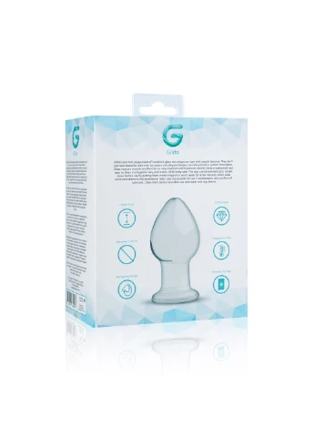Скляна анальна пробка Glass Buttplug No. 26 Gildo (252297525)