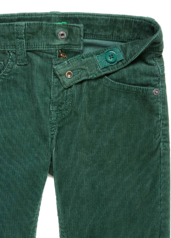 Зеленые кэжуал демисезонные брюки прямые United Colors of Benetton