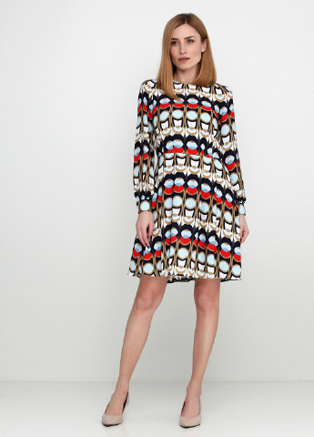 Комбінована кежуал сукня коротка H&M з абстрактним візерунком