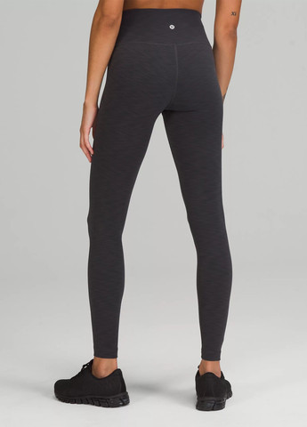 Черные демисезонные легинсы Lululemon Athletica