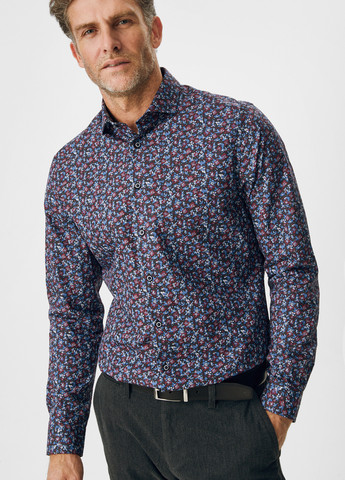 Цветная кэжуал рубашка с цветами C&A