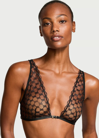 Черный демисезонный комплект (бюстгальтер, трусики) Victoria's Secret