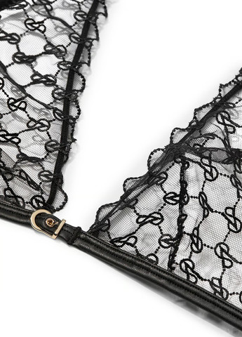 Черный демисезонный комплект (бюстгальтер, трусики) Victoria's Secret