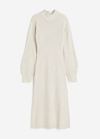 Світло-бежева кежуал сукня сукня светр H&M однотонна