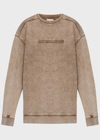 Бежевый свитшот PRPY варенка тиснение (361270795)