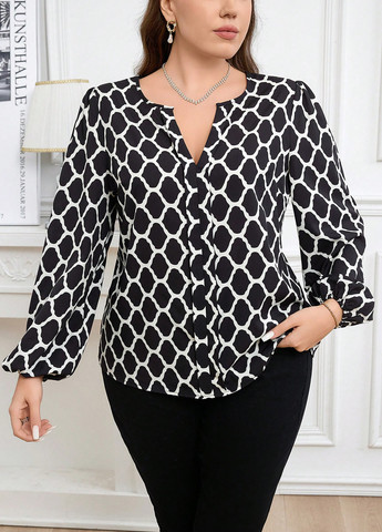 Чёрная блуза SHEIN