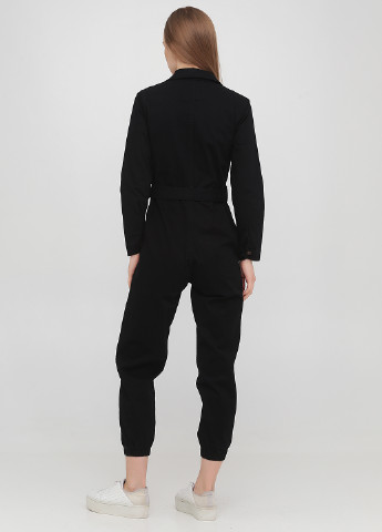 Комбинезон Bebe Plus комбинезон-брюки однотонный чёрный кэжуал хлопок