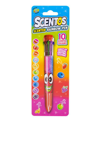 Багатобарвна ароматна кулькова ручка Чарівний настрій W2 (10 кол.) Scentos (260494321)