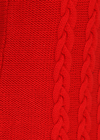 Красное кэжуал платье с длинным рукавом Kontatto однотонное