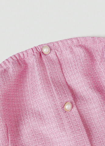 Рожева святковий, кежуал сукня з відкритими плечима, бандо, з відкритою спиною SHEIN однотонна