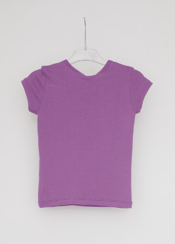 Фіолетова літня футболка з коротким рукавом United Colors of Benetton