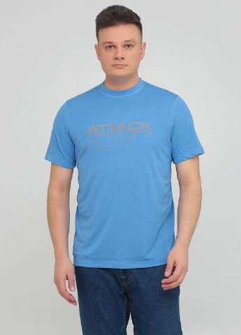 Голубая футболка Greg Norman