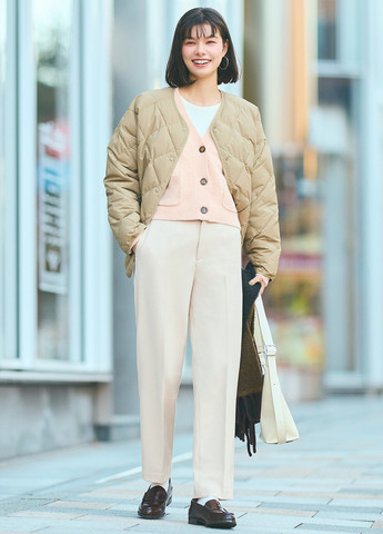 Бежева демісезонна куртка Uniqlo