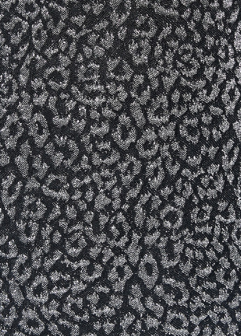 Темно-серое коктейльное платье на одно плечо KOTON леопардовый