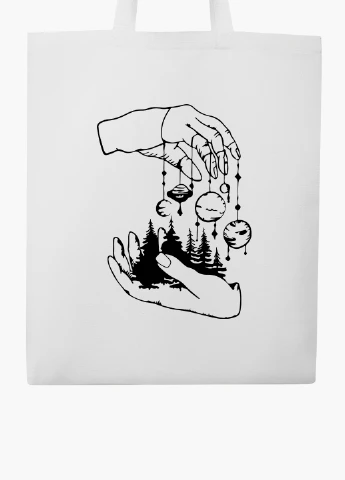 Эко сумка шоппер белая Искусство (Art) (9227-2843-WT2) Еко сумка шоппер біла 41*35 см MobiPrint (221682972)