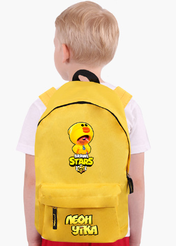 Детский рюкзак Леон Качка Саллі Леон Курча Саллі Бравл Старс (Leon Sally Brawl Stars) (9263-1020) MobiPrint (217366054)
